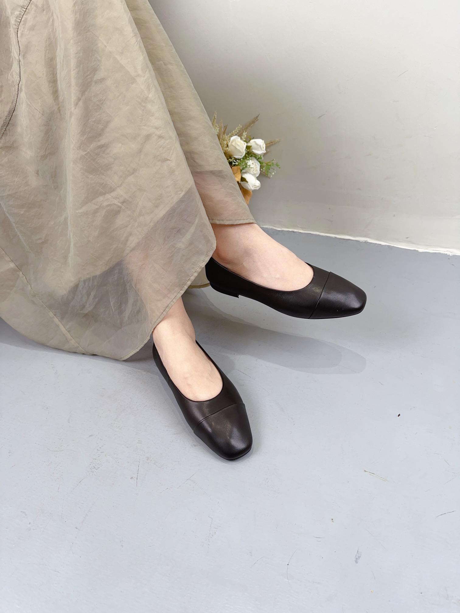 

Мода Модный ретро-стиль как внутри, так и снаружи, мягкие балетки из овчины на плоской подошве, повседневная прогулочная женская обувь из кожи 40