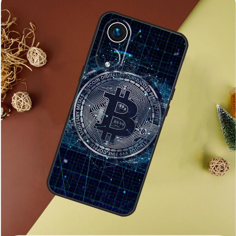 

Bitcoin BTC Case For Honor Magic 7 5 6 Pro Honor 200 Pro 50 70 90 Lite X9b X9a X8b X8a X8 X9 X9c Cover Honor X8 4G