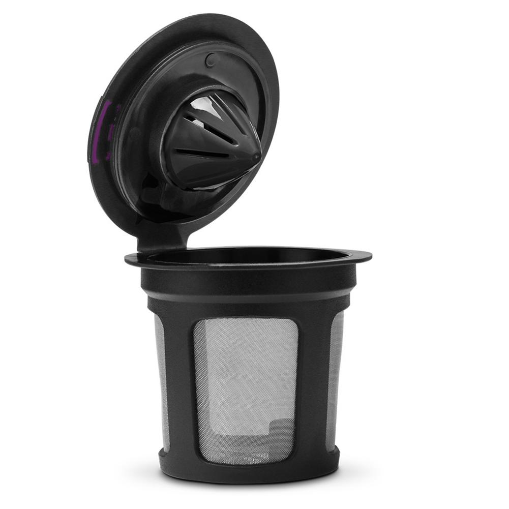 6 Pcs Reusable Refillable Filter Cup Coffee Filter Pod for Belr Keurig 2.0, 1.0 Series Coffee Maker