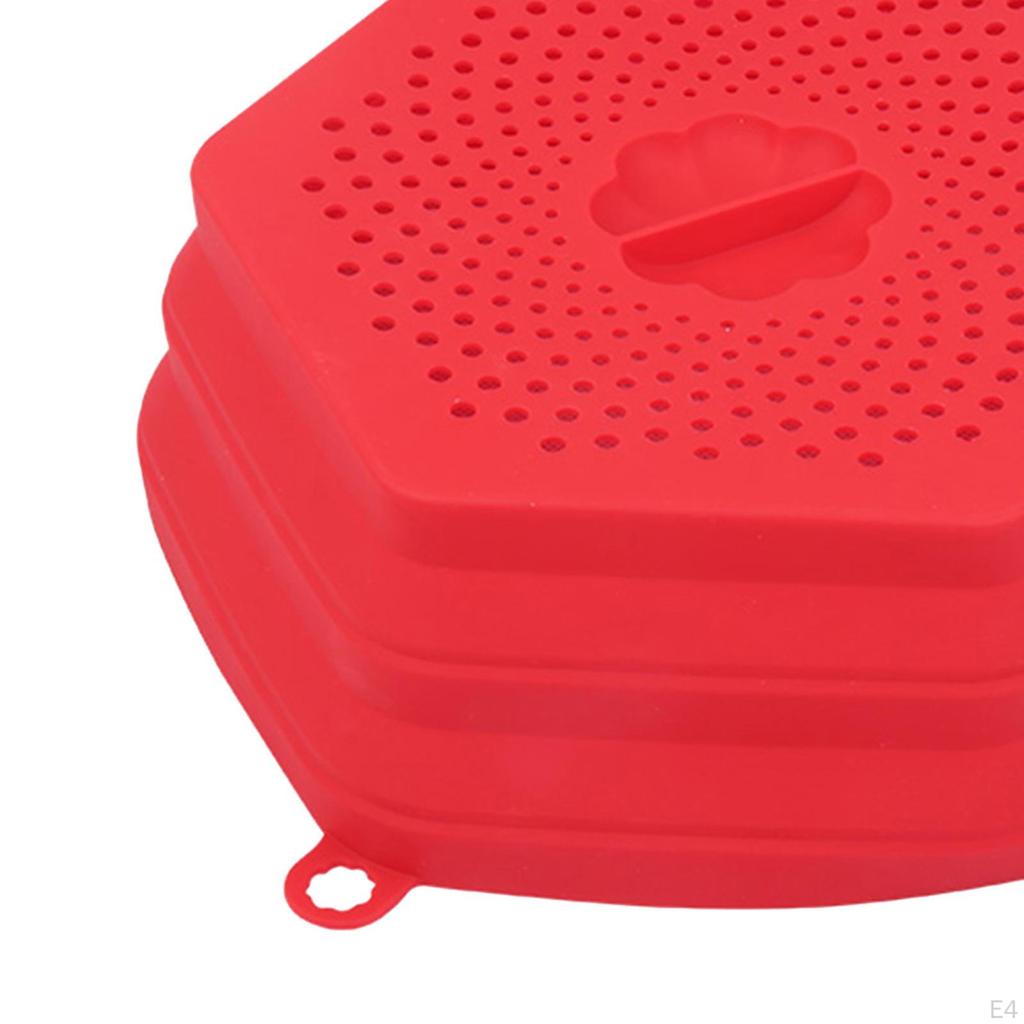Collapsible Microwave Cover Oilproof Lid Kitchen Gadget Multifunctional Food Heating Covers Vented
