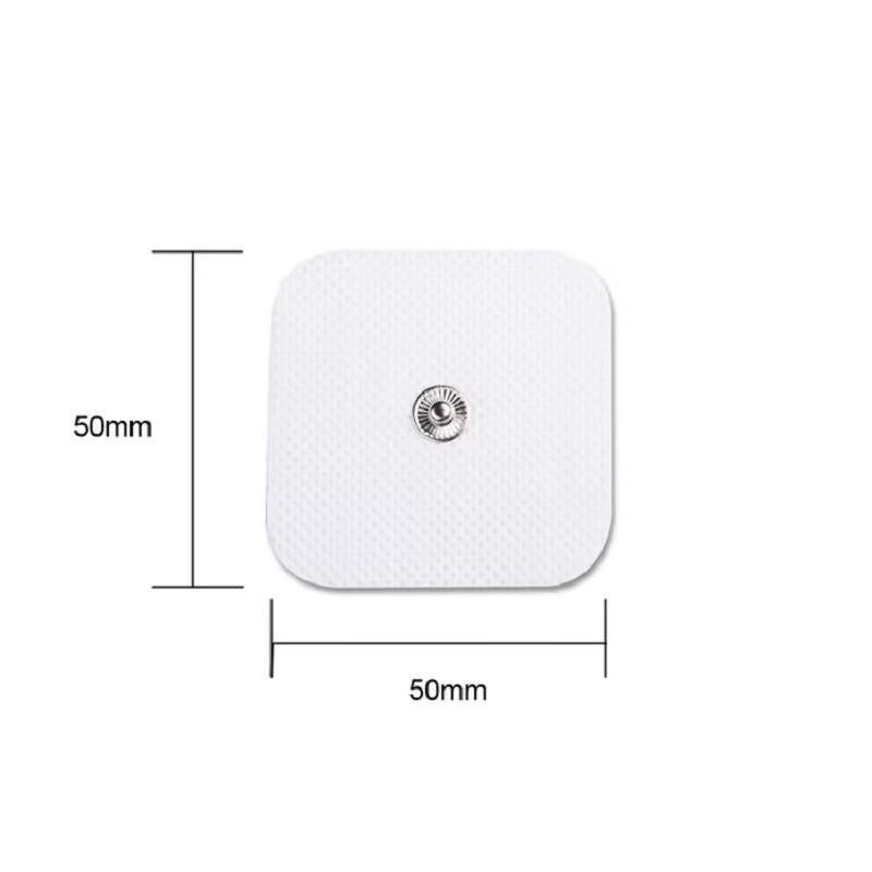 5x5cm Non-Woven Button Electrode Patch - Universal Silicone Massage Acc. 3.5MM Button-type Patch