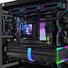 QT-2025 neuer 360mm ARGB PC Wasserkühlungsradiator CPU Flüssigkeitskühler mit DIY 4,0-Zoll PC Videoanzeigebildschirm