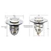 Universal Washbasin Press Type Water Head Leak-proof Plug Prevents Blocking Floor Anti-Odor Drain Cover for Washroom Sink