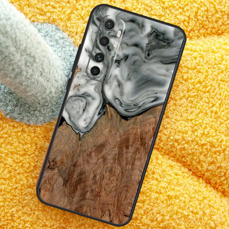 Hybrid Wood Resin Case For Xiaomi 15 14 Ultra 13T 14T 15T 17 Pro Max Cover For POCO X7 F8 Pro X3 X5 X6 F5 F6 F7