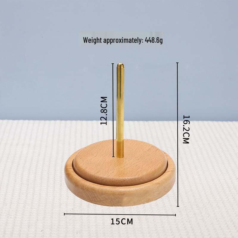 Buche Holz Drehbarer Garn- und Häkelwickler