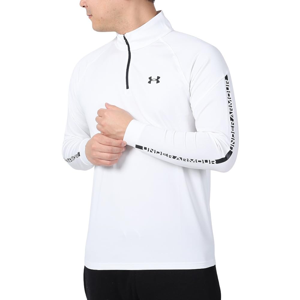

UA Плейофф 1 4 Зип NV Белый Черный XL [Under Armour]