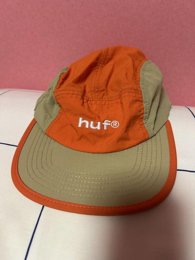 [USED] HUF Orange Beige Cap