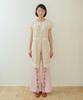 Sennyu Flower Lace Cake Shirt Dress (Beige)