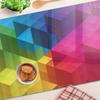 Hartowana Deska Kuchenna Szklana Z Grafiką Figury Geometryczne 80X52 Cm