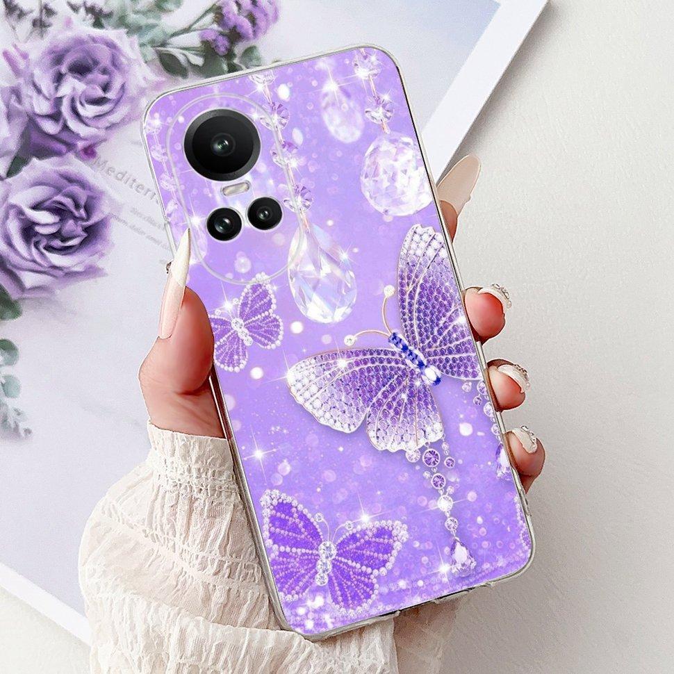 For OPPO Reno10 5G Case CPH2531 Luxury Cat Cartoon Cover Clear Silicone Soft TPU Phone Case For OPPO Reno 10 Reno10 Back Covers