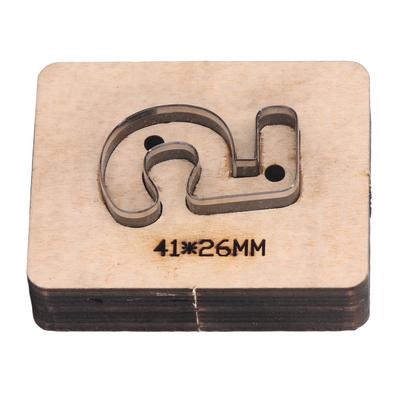 Nummer 5 Schneidform Holzbasis Metall Hohlstanzform für DIY Lederstempel Handwerk 41x26mm