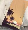 Vintage Palm Sunset Beach Towel Patterned Sunscreen And Windproof Suitable For Swimming Pool Camping Travel Blanket
