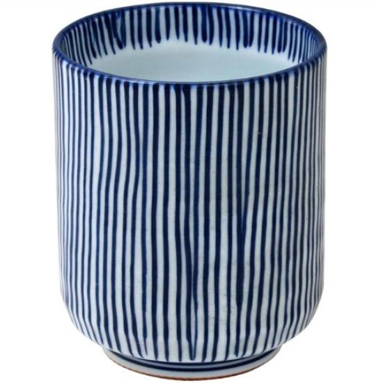 Ranchant Teacup Brush Tokusa Arita Made In Japan (Large), Blue, 7.3x9cm, Design, Ware,