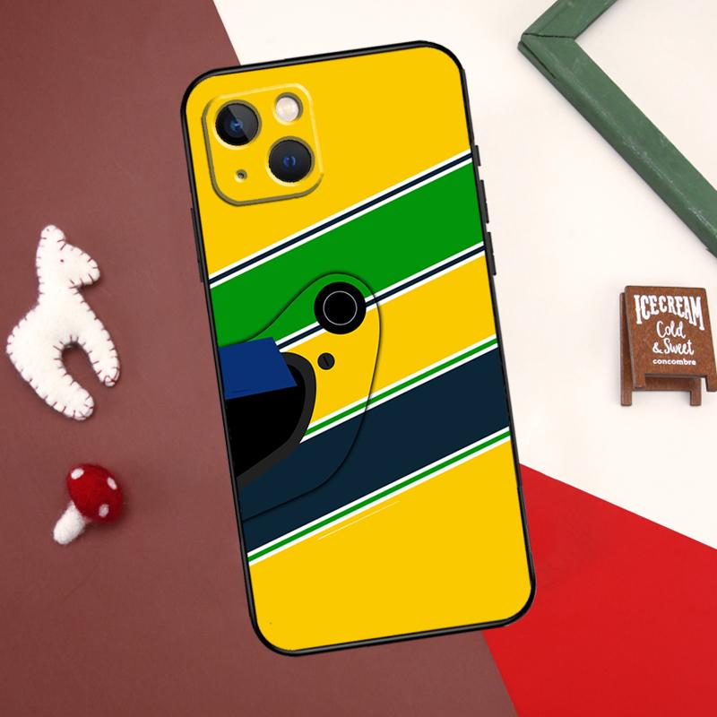 

Ayrton Senna F1 Case For iPhone 16 13 12 11 14 15 Pro Max Plus X XR XS Max 12 Mini Cover Coque iPhone 13 mini