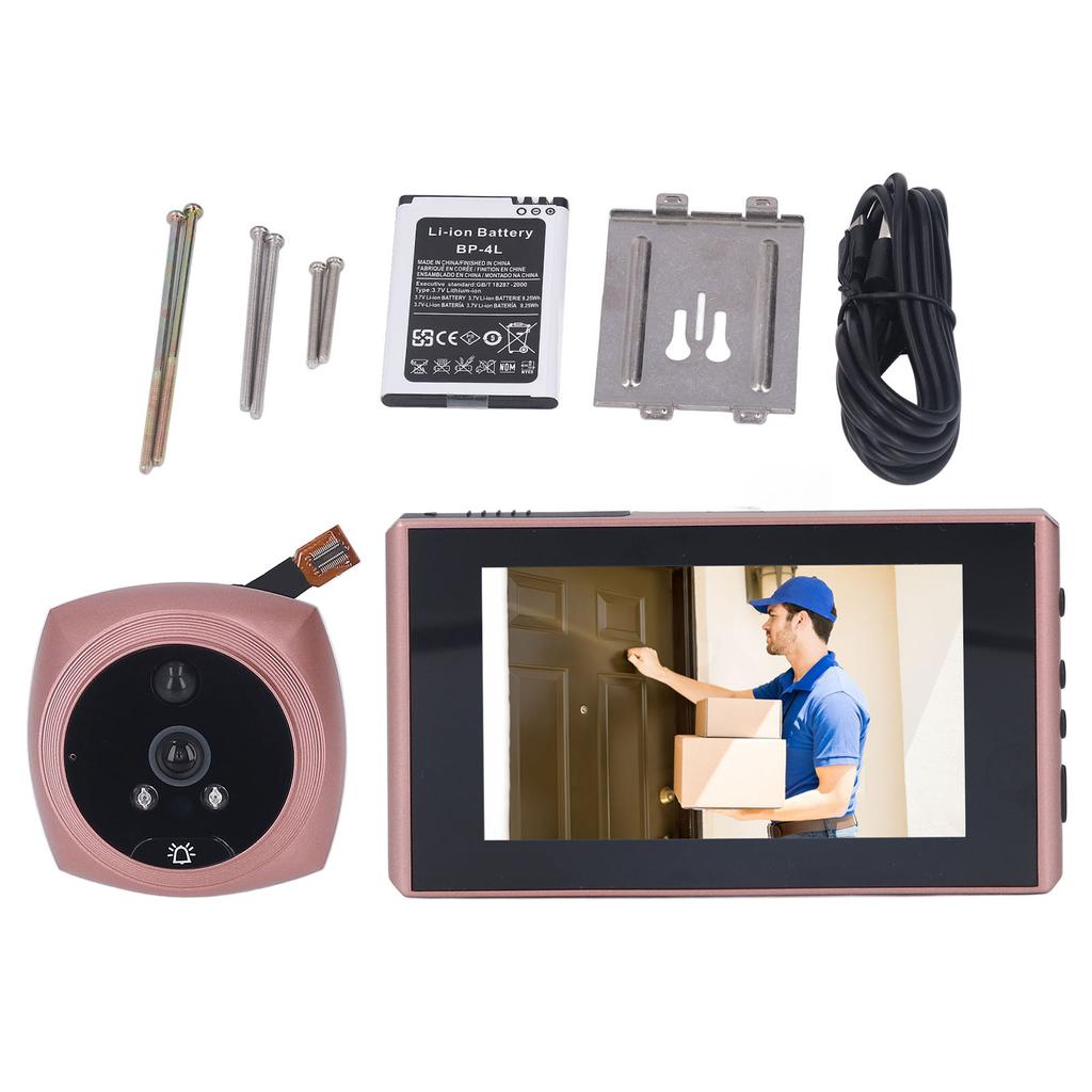 Smart HD Visual Doorbell Automatic Recording Video Doorphone Anti Theft Doorbell Camera for Home