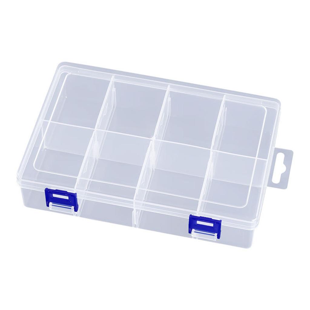 Úložný box na nářadí Nastavitelný 8 přihrádek Plastový úložný box Držák na šrouby Pouzdro Organizér 20*13.5*4.5cm Pilulka Hardware Nářadí