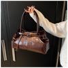 New Oil PU Leather Handbag Large Capacity Casual Shoulder Bag Multifunctional Tote Bag Women