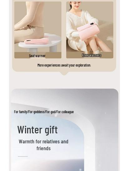 Rainbow Electric Heating Hand Warmer & Hot Water Bottle - Portable and Explosion-Proof
