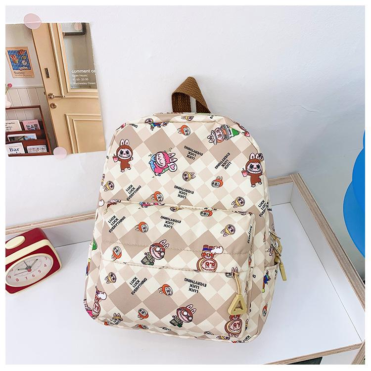 School bag Labub new bag size class preschool baby school bag casual cute men's and women's school bags