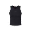 Li Ning Retro Sports Series Solid Color Comfortable Vest Women Tops Black AVSW144-1