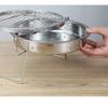 Folding Stainless Steel BBQ Grill for Outdoor Camping Patio Portable Round Barbecue Stove for Healthy and Convenient Cooking