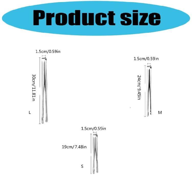 Steel Food Tongs Barbecue Tongs Meat Salad Steak Food Serving Clip Tweezers Long BBQ Cooking Tongs Kitchen Utensils