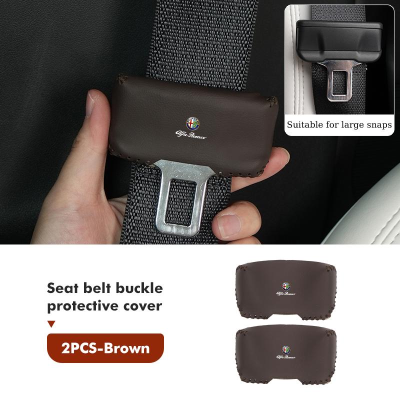 OTFDU1 For Alfa Romeo Anti-collision Scratch-proof Car Seat Belt Buckle Protection Cover 159 Giulietta Giulia 147 Mito 156 159 166 GT