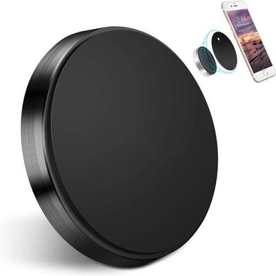Phone Holder - Universal - Black - Magnetic - Adhesive - Secure On Bumpy Roads