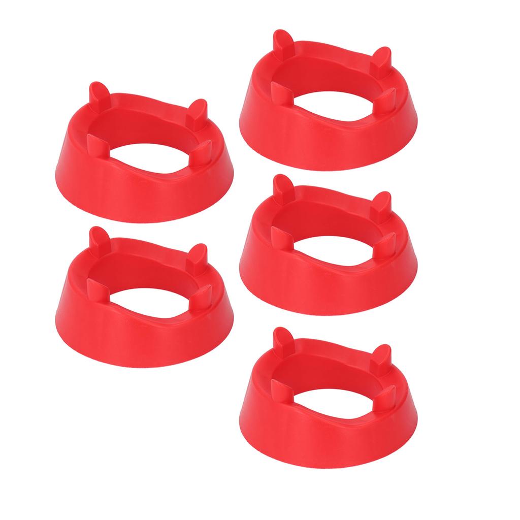 5 Stück Runder Ball Ausstellungsständer Kunststoff Ballhalter für Fußball Basketball Volleyball Rugby Rot