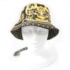 Pristine FENDACE Hat Baroque Zucca Pattern Reversible Bucket Black Series Silk Women M FXQ698 Used