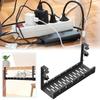 1pcs Power Strip Under Desk Retractable Cable Management Rack No Drill Wire Organizer Storage Box Desk Office Organizer Tools