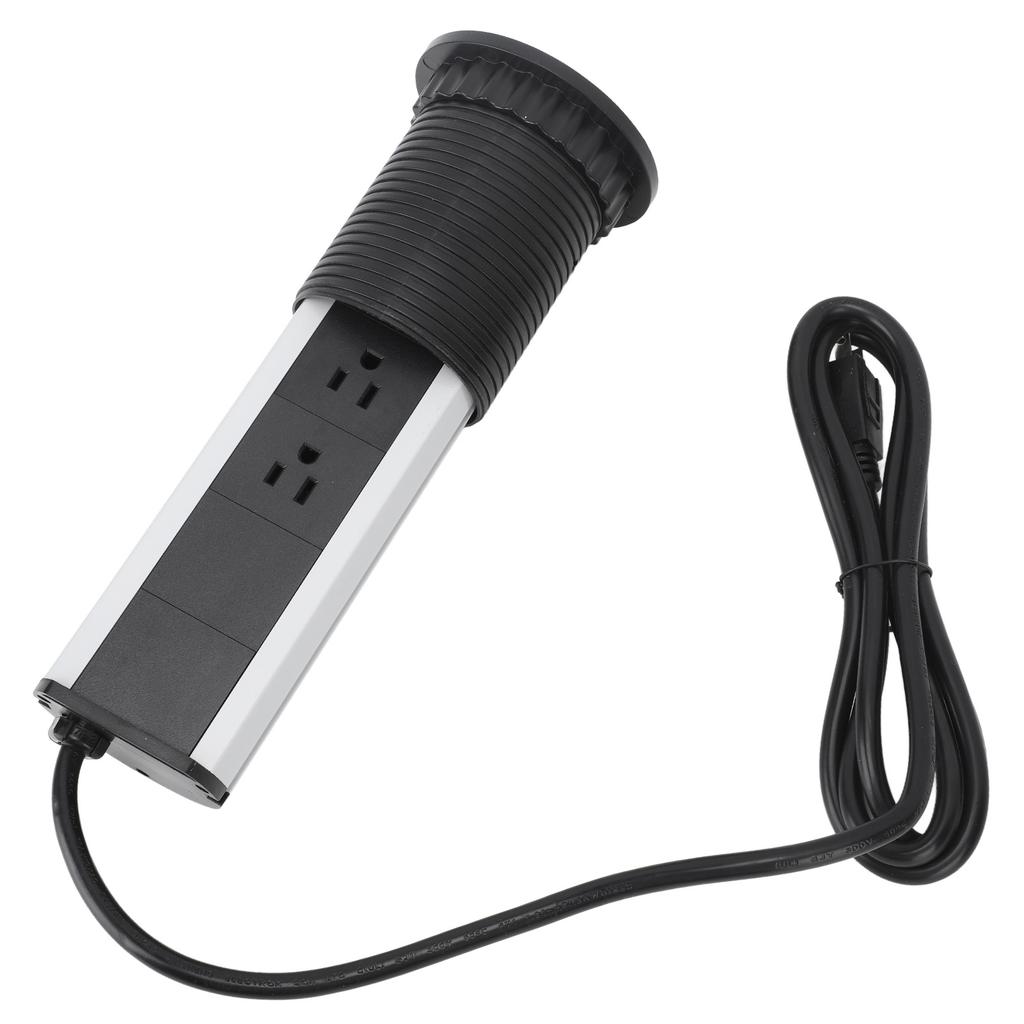 Pop Up Outlet Socket Recessed with 2 USB 3 Outlets Surge Protection Pop Out Outlet Station   for