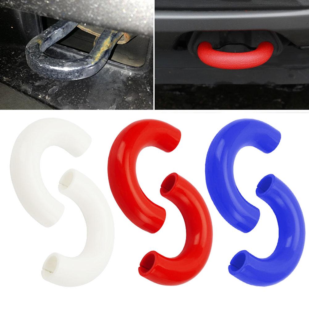 2PCS Trailer Hook Cover Tow Truck Hook Ring Traction Hitch Silicone Cover for Ford F150 2004-2024 Automotive External Accessory