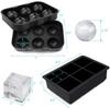 4/6/8/15 Grid Big Ice Food Mold Giant Jumbo Large Food Grade Silicone Ice Cube Square Tray Mold DIY Ice Maker Ice Cube Tray