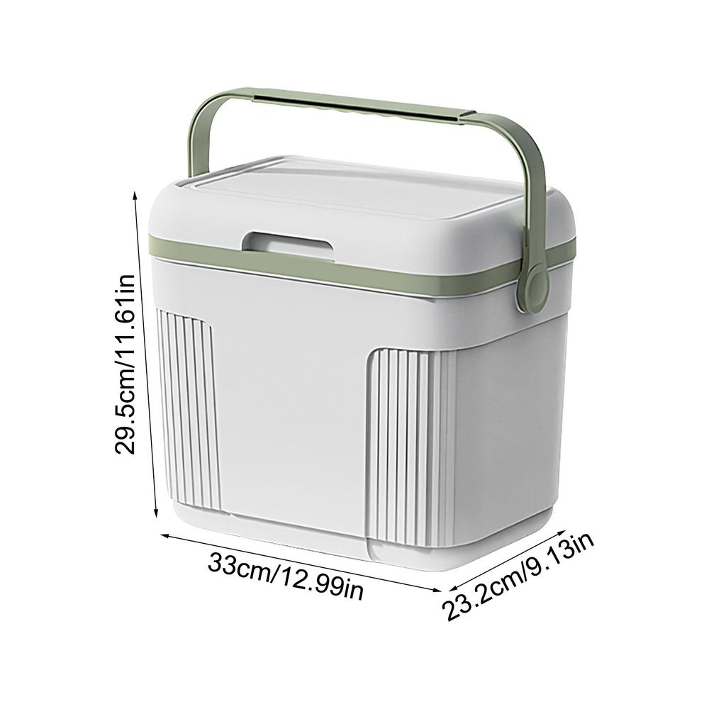 Portable Picnic Lunch Cooler With Handle 10L Camping Fridge Cooling Box Insulation Box For Auto Outdoor Camping Accessories