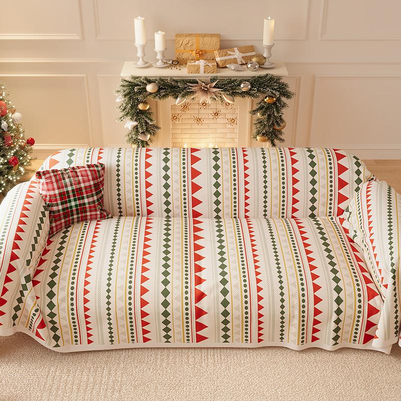 71X102 дюйма Чехол на рождественский диван для стула Чехлы для секционных диванов для домашних животных Собак Детей Гостиная Диван Одеяла Защитник для мебели 180X130cm