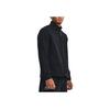 Under Armour Solid Color Half-Zip Stand Collar Long Sleeve Jacket Men Jacket Black 1379916-001
