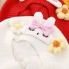 Flower Baby Beret Hat Soft Artist Painter Caps Cute Knitted Hat  Infant Girls