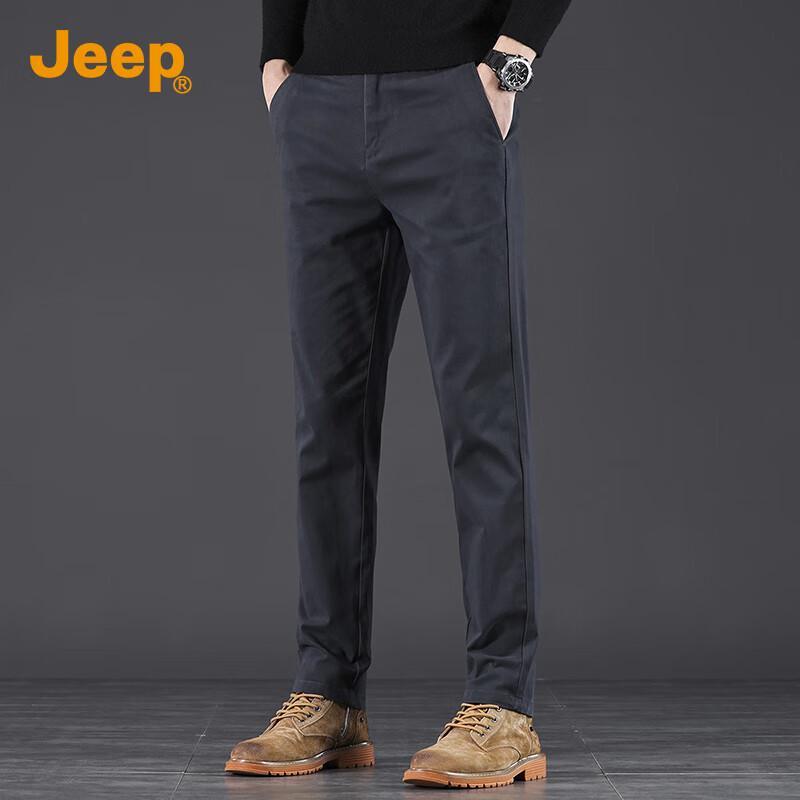 Jeep Men's 2025 Autumn/Winter Casual Straight-Leg Trousers