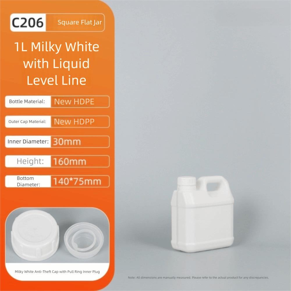 1/2/3/4/5/6/10L Plastic Airtight Bottle Food Grade Oil Jerrican Multipurpose HDPE Bucket  Yogurt