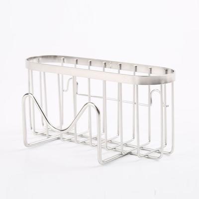 Suction Cups Sponge Drainer Rack Rustproof Hollowed Kitchen Sink Organizer Waterproof Multi-Functional Sink Sponge Stand