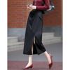 Demana Elegant Pleated A-line Midi Skirt