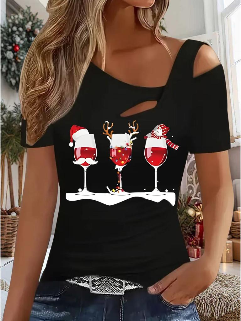 Dame Ny Casual Topp Jul Halloween Julegave Topper Skjorte Bluse