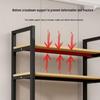 Multilayer Floor Standing Bookshelf and Storage Rack