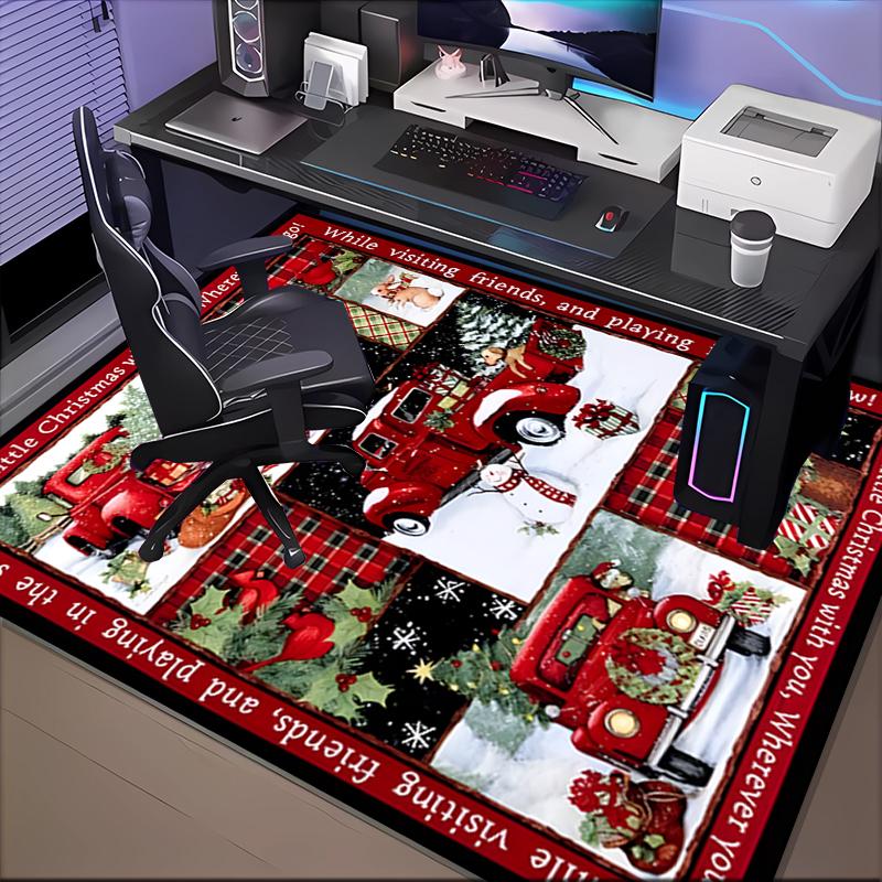 Christmas Vintage Truck Area Rug Suitable for Indoor And Outdoor,Carpets for Kitchens, Homes, Offices, Living Rooms,Home Decor,Christmas Gift