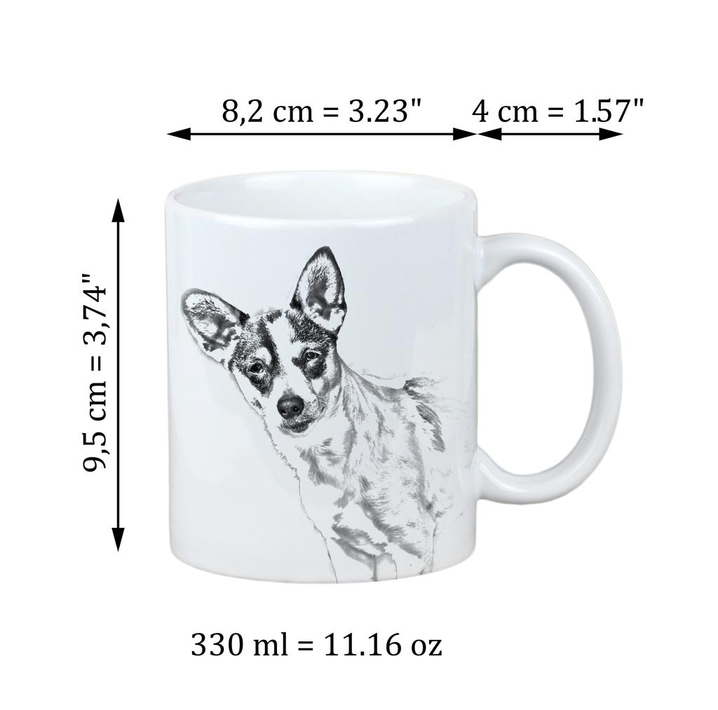 Rat Terrier, Ratting Terrier, Decker Giant - Cup with a Dog, Personalized Cup with a Print, a Classic Gift for Everyone from the Art-Dog Brand