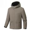 Fashionable and Versatile Men's Thickened Warm Winter Jacket - Wrinkle Resistant Lightweight Soft and Cozy Long Sleeve Down Jacket