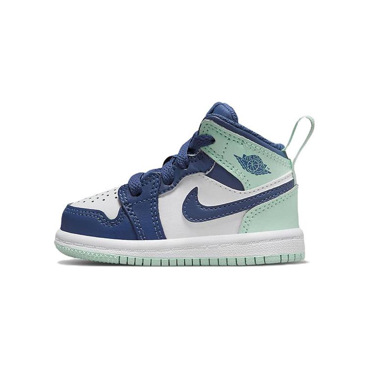New Jordan 1 Mid Mystic Navy Mint Foam TD 640735-413