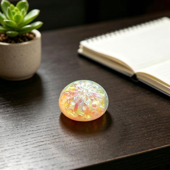 Sensory Stress Toy Glitter Dumpling Squeeze with Steamer Box Relief Dough Ball Fidget Toy Soft Simulated Steamed Bun Gadget
