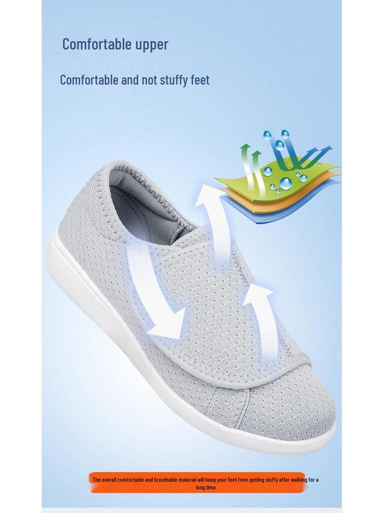 Women's Wide-Fit Breathable Lightweight Walking Shoes - Non-Slip Soft Sole for Elderly Moms & Grandmas